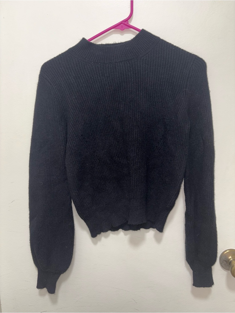 Black Women's Mockneck Sweater